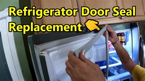 testing a door seal on a fridge|refrigerator door seal seal.